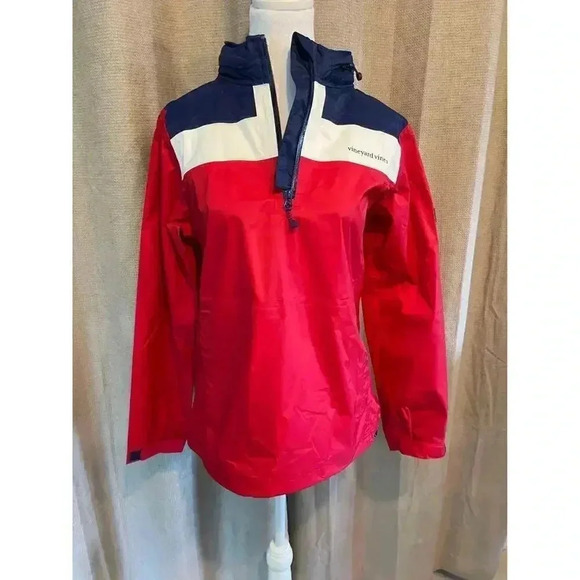 Vineyard Vines Lightweight Hooded Windbreaker Pullover Jacket Women’s Size XS - Picture 1 of 10